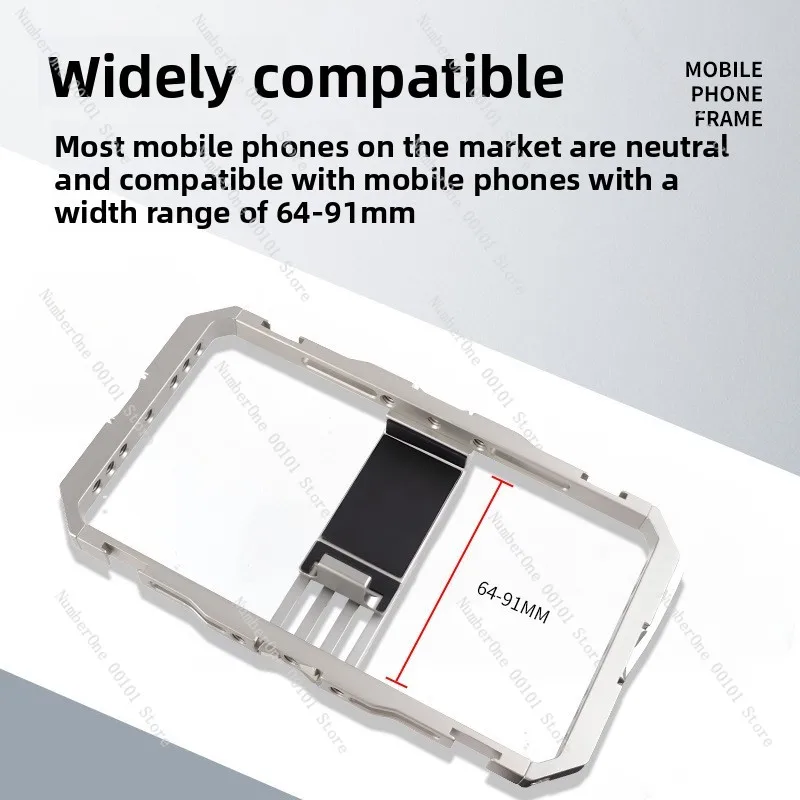 Aluminiowa klatka na telefon ze stopu aluminium z metalowym stabilizatorem chłodzącym do użytku ręcznego