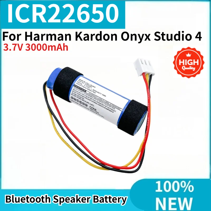 For Harman Kardon Onyx Studio 4 ICR22650 Bluetooth Speaker High Quality Replacement Battery 3.7V 3000mAh