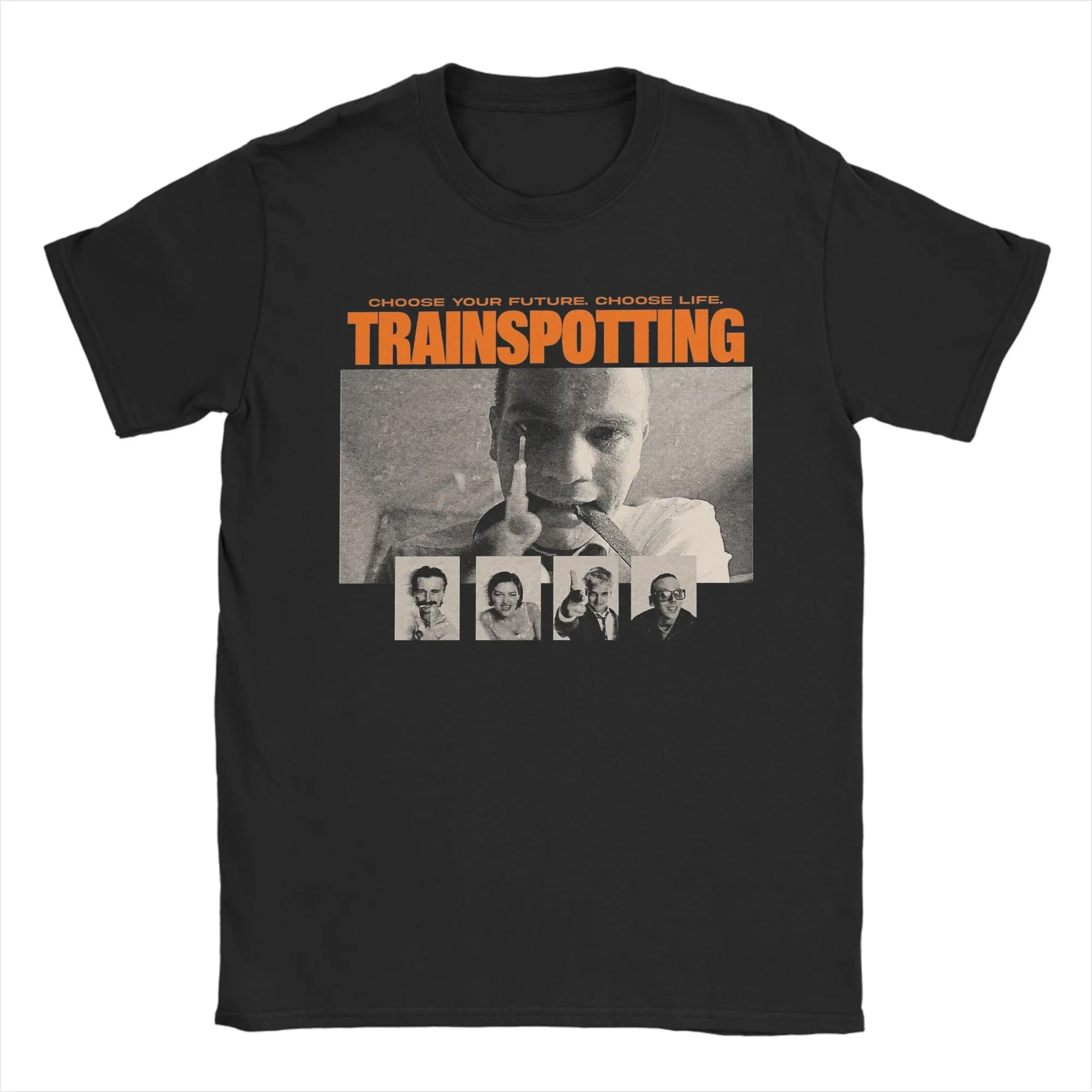 Humor Trainspotting Movie T-Shirt for Men Round Neck 100% Cotton T Shirt  Short Sleeve Tee Shirt 4XL 5XL 6XL Clothes