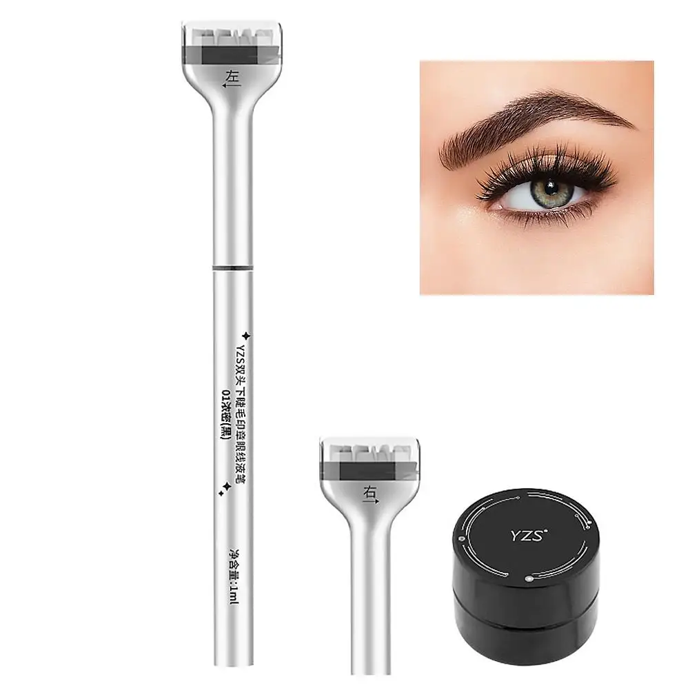 Sello inferior de pestañas, herramienta de Asistente de pestañas residuales de mano, delineador de ojos, maquillaje, extensión de maquillaje, silicona inferior, Impress O2U1