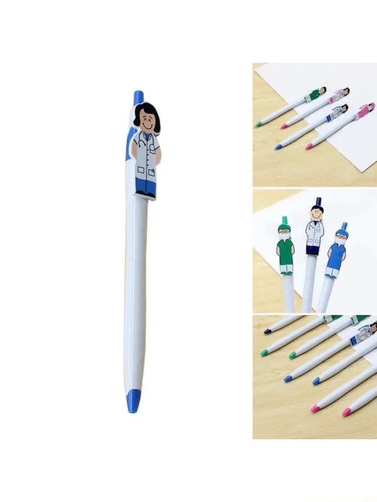 

7 шт. выдвижная шариковая ручка Шариковая ручка для доктора и медсестры Офисная ручка для подписи