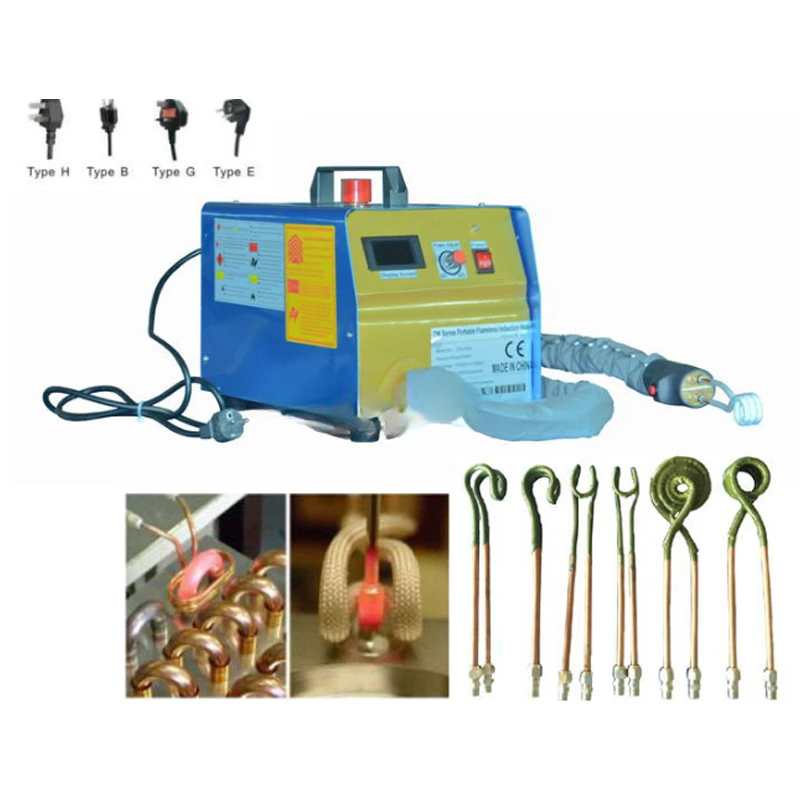 High Frequency Induction Heater Water Cooled Induction Heating Machine 220/110V Welding Metal Copper Pipe Brazing Equipment