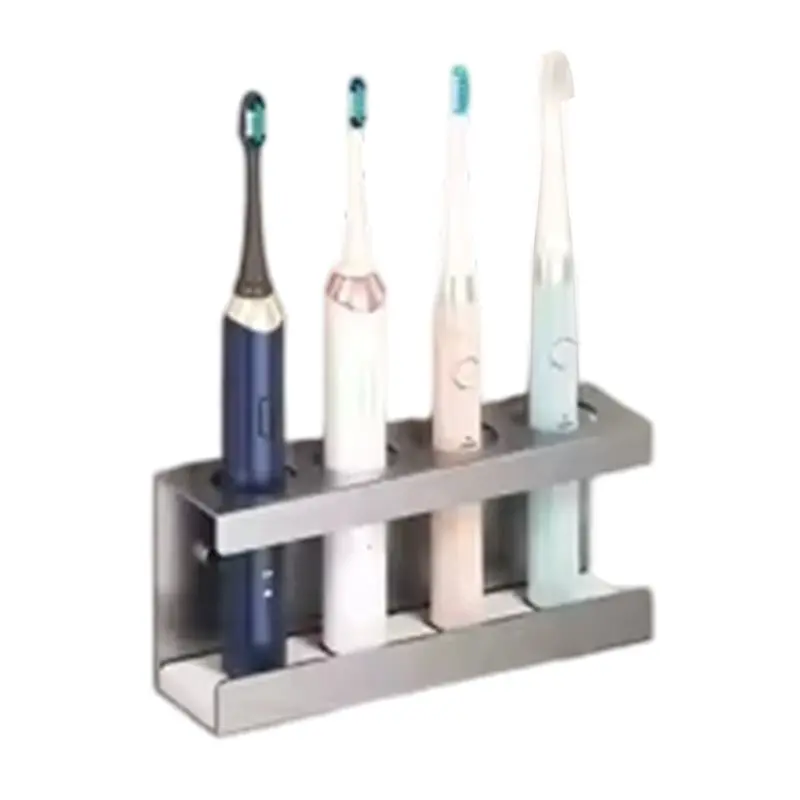 

A84E-Wall-Mounted Toothbrush Holder With Diatom Base, Bathroom Storage Shelf For Toothbrush And Toothpaste, No Drilling