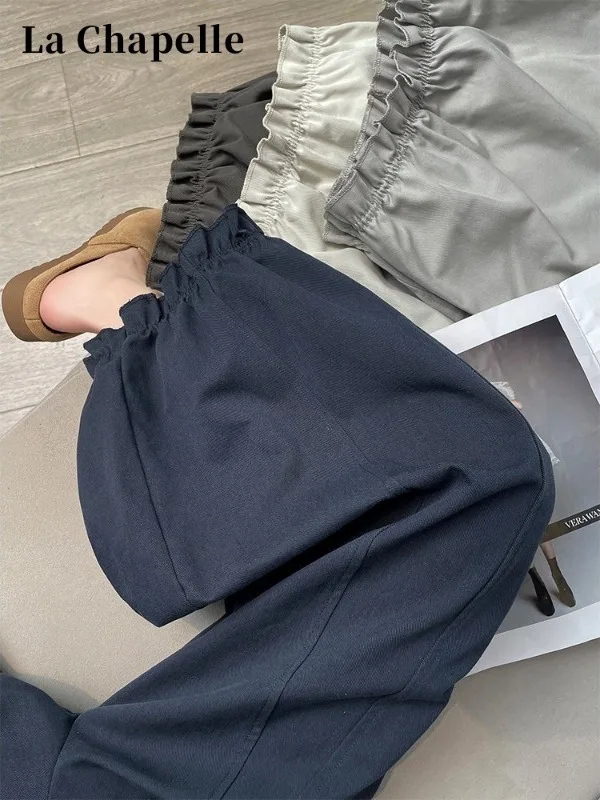 

plus Size High Waist Wide Leg Nine Pants Women Summer Versatile Lantern Pants Trendy Floral Design Commute Style Casual ...