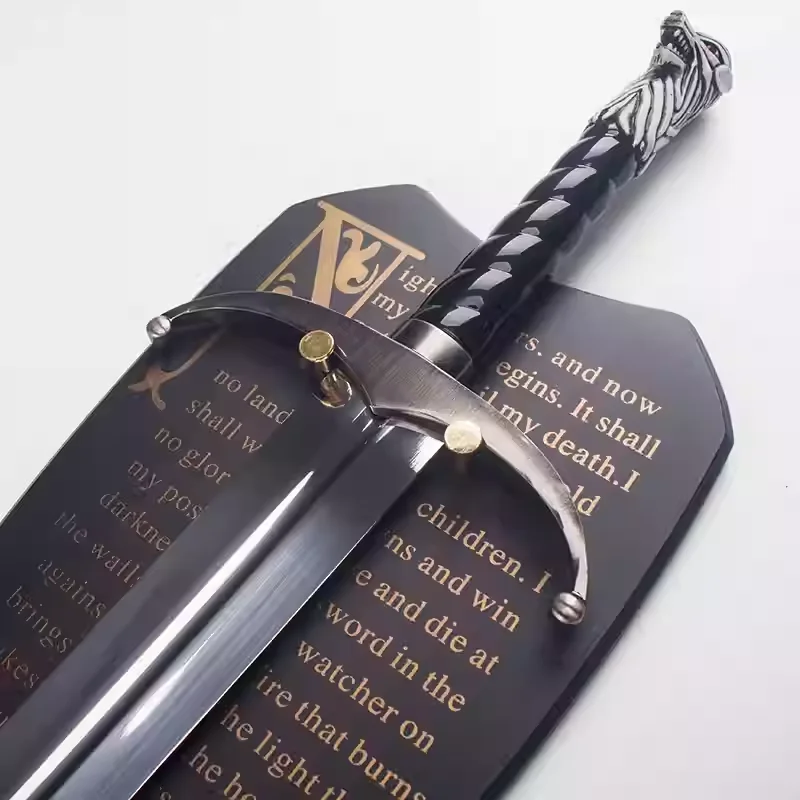 107cm long claw sword: A Song of Ice and Fire, Ice Wolf sword, Jon Snow stainless steel blade, cosplay real sword not sharp, cos