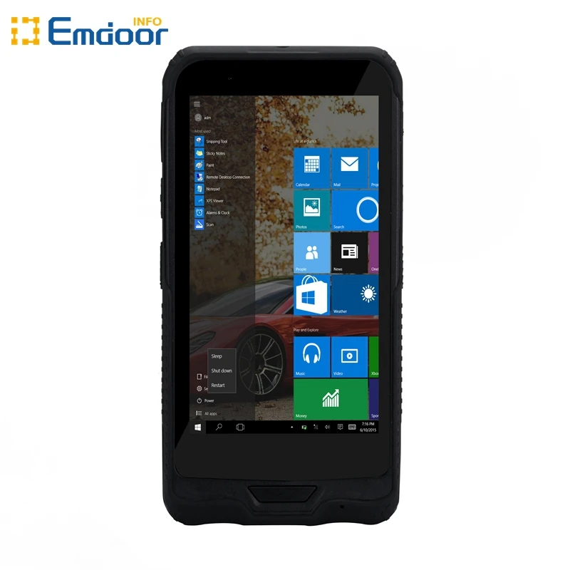 2025 ODM/OEM 6 بوصة Win10 آلة المساعد الرقمي الشخصي المحمولة، جامع البيانات، الكمبيوتر المحمول المحمول، IP65 NFC 2D الماسح الضوئي 4G LTE BT WiFi #4