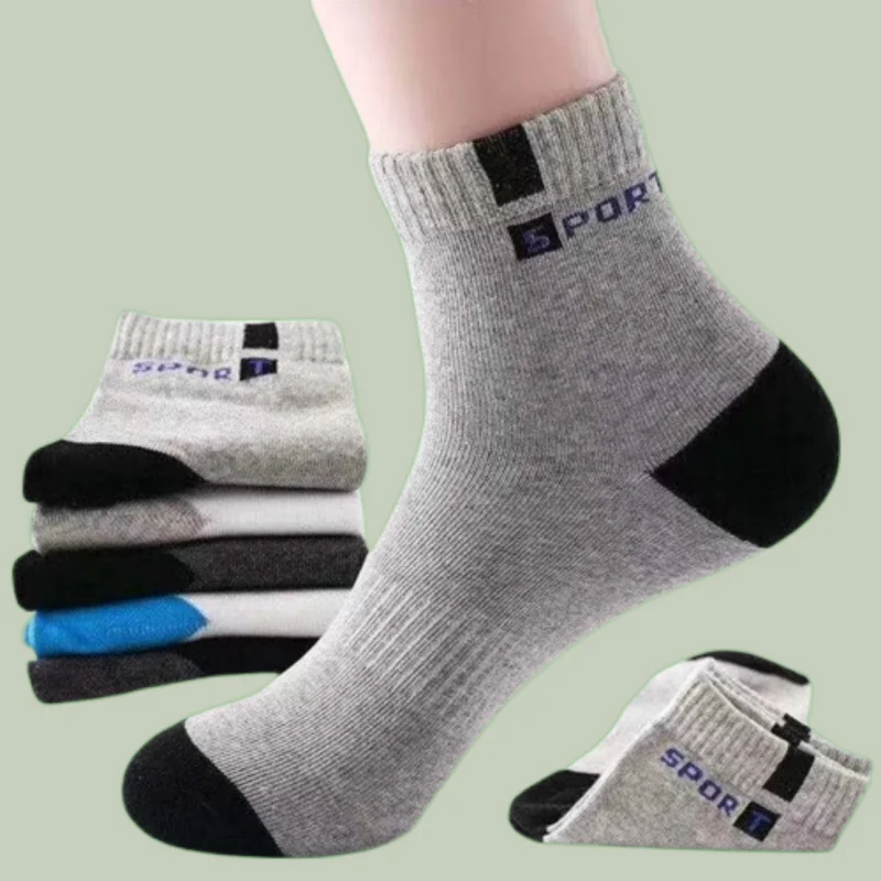 Chaussettes de sport en coton à tube moyen pour hommes, chaussettes longues dépistolet antes, absorbant la transpiration, basket-ball, haute qualité, 5 paires, 10/20 paires