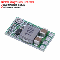 Ultra-Small Size DC-DC Step Down Power Supply Module 3A Buck Converter Adjustable 1.8V 2.5V 3.3V 5V 9V 12V