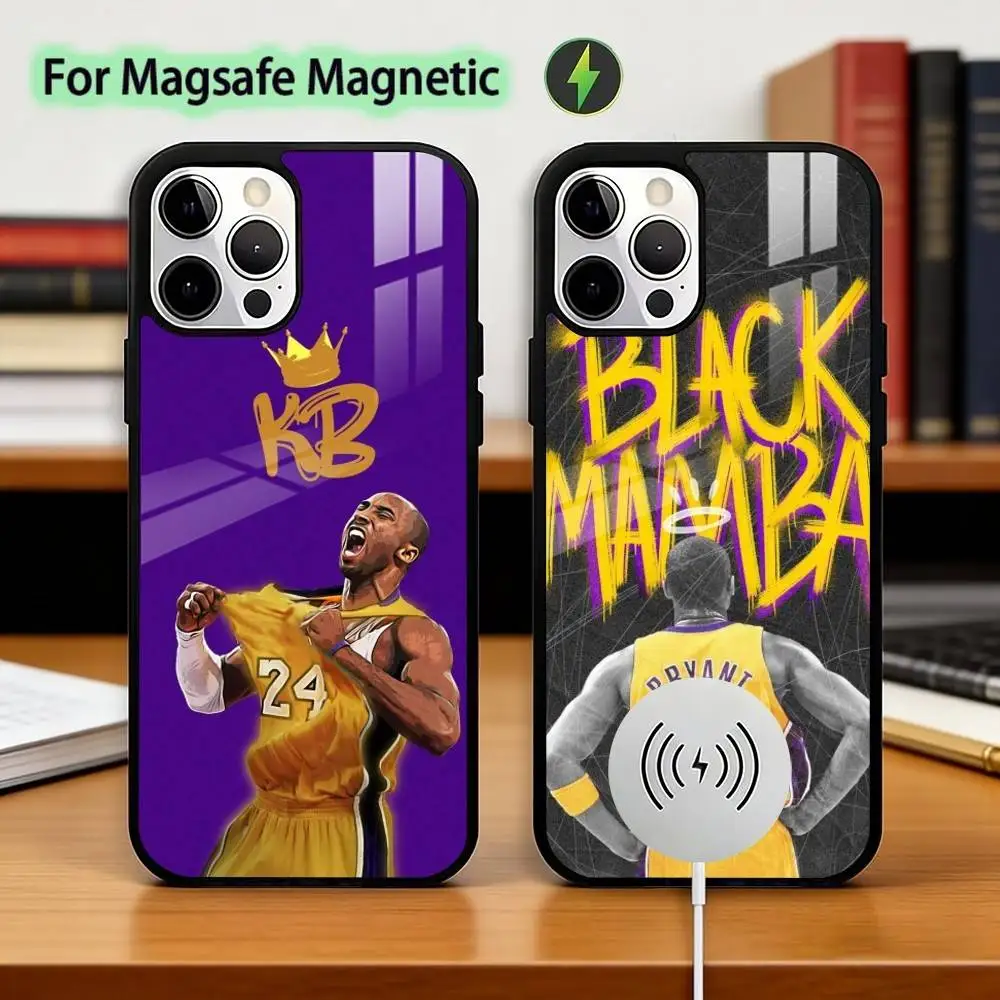 

Basketball Fan K-Kobe B-Bryant Phone Case For iPhone17,16,15,14,13,12,11 Plus,Pro Magnetic For Magsafe Wireless Charging