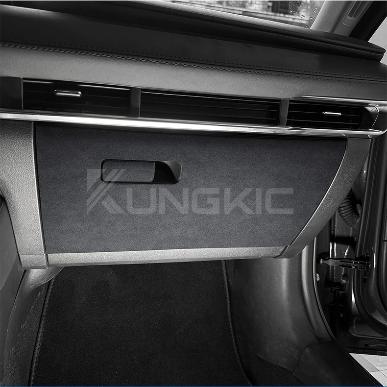 Für Mazda 3 Axela 2019 2020 2021 2022 2023 2024 2025 LHD RHD Auto Beifahrerbox Anti-Kick Wildleder Carbonfaser-Stil Schutzaufkleber – Detail 8