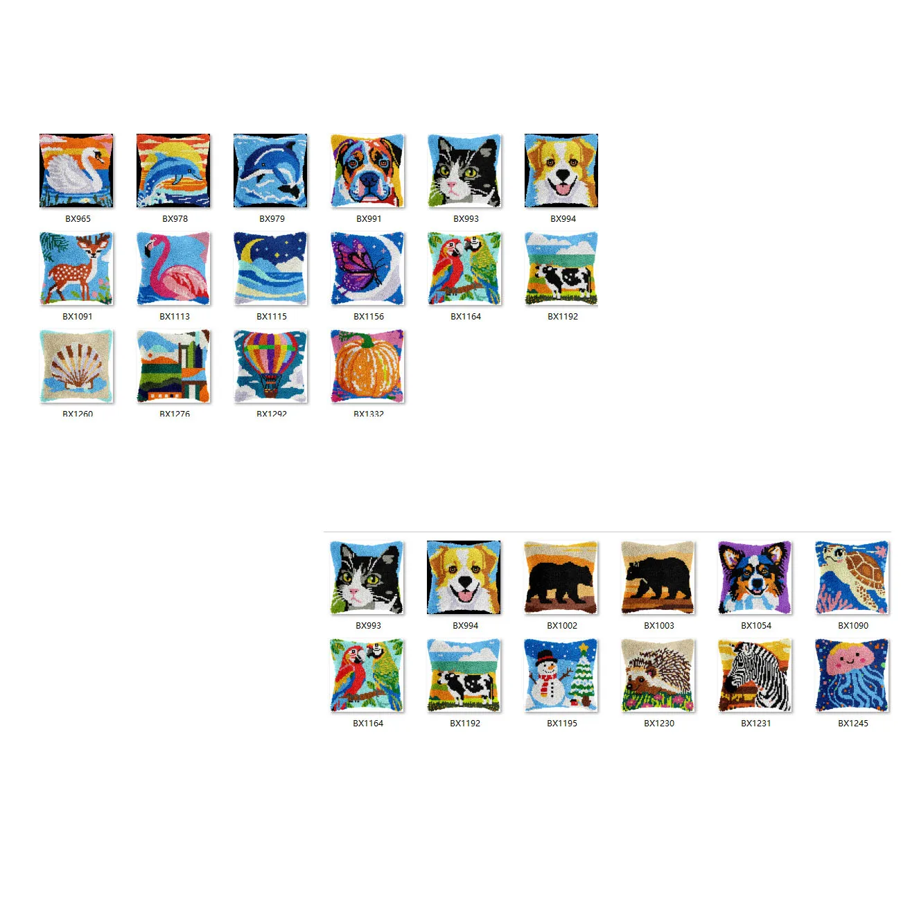 

Bee latch hook kit rug canvas printing Swans handwerken knooppakket diy carpet embroidery handmade Kiss Fish