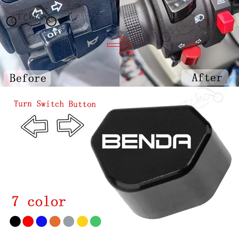 For Benda Chinchilla 300 450 Rock300 LFS700 LFC700 Rock 300 LFS LFC 700 CNC Aluminum Motorcycle Button Turn Signal Switch Keycap