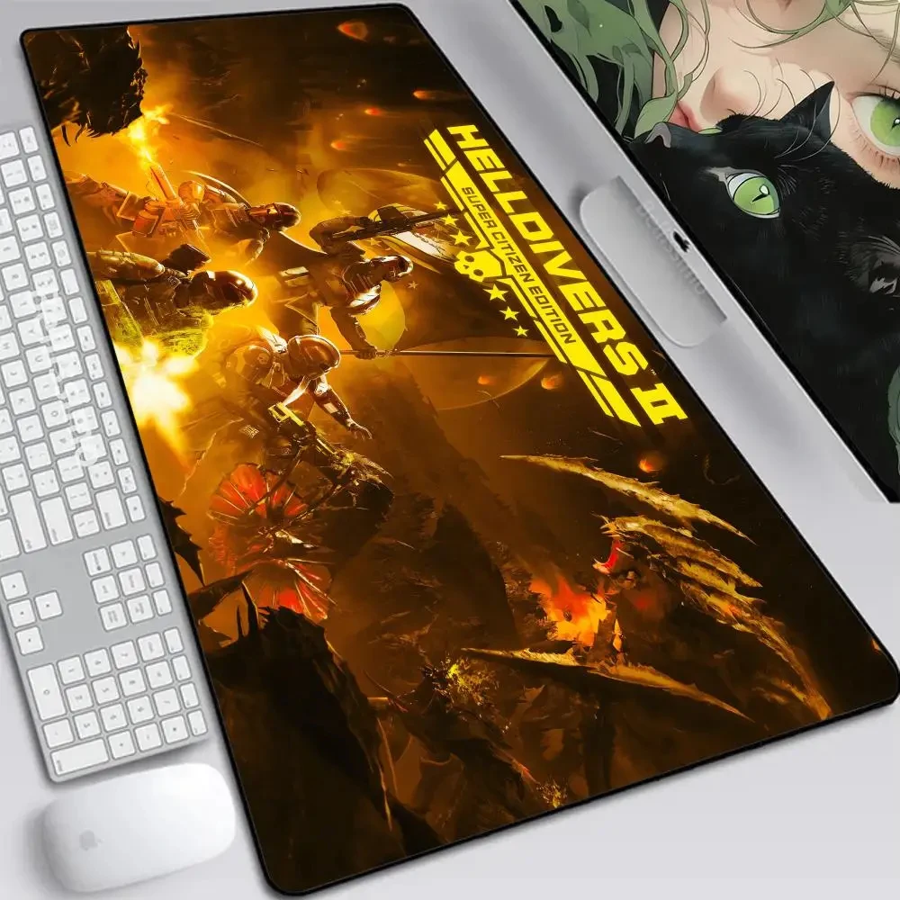 Imagem -01 - Helldivers Grande Mouse Pad de Borracha Jogo Popular Jogo de E-sports Esteira de Tabela Personalizada Bidimensional Xxl 1200x600 helldivers grande mouse pad de borracha jogo popular jogo de e sports esteira de tabela personalizada bidimensional xxl 1200x600 01