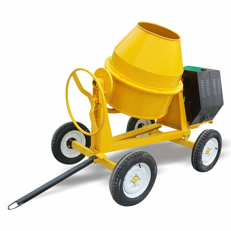 

High-quality 350L 3KW portable electric concrete mixer with core components including