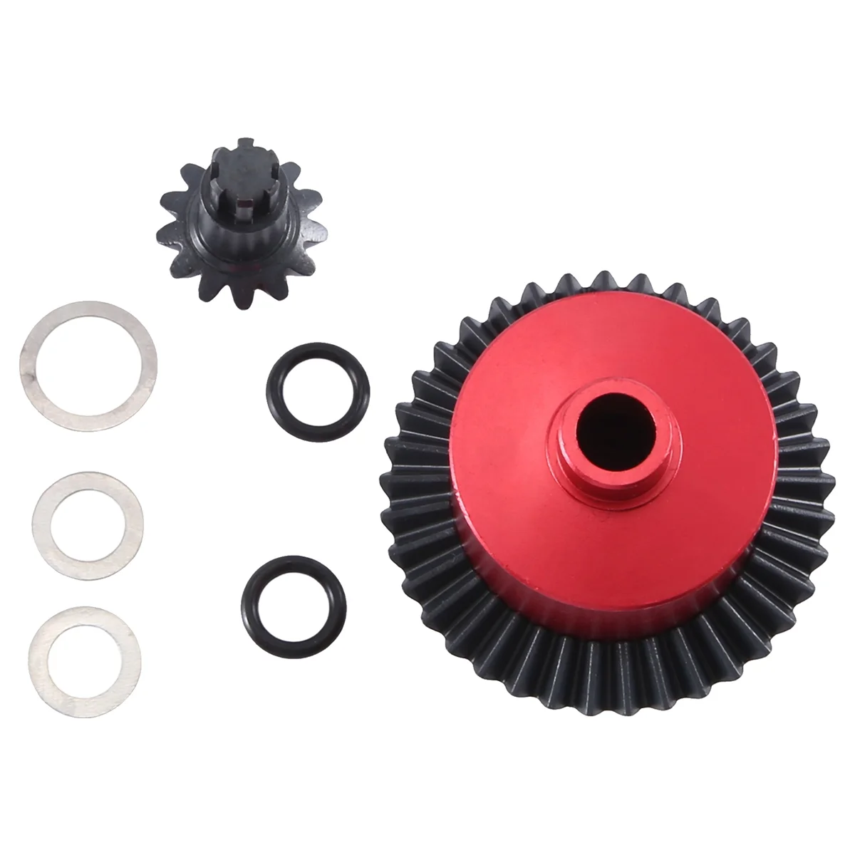 Metal Steel Bevel Gear Differential Case for ARRMA 1/8 TYPHON INFRACTION 1/10 SENTON Granite KRATON VORTEKS, Red