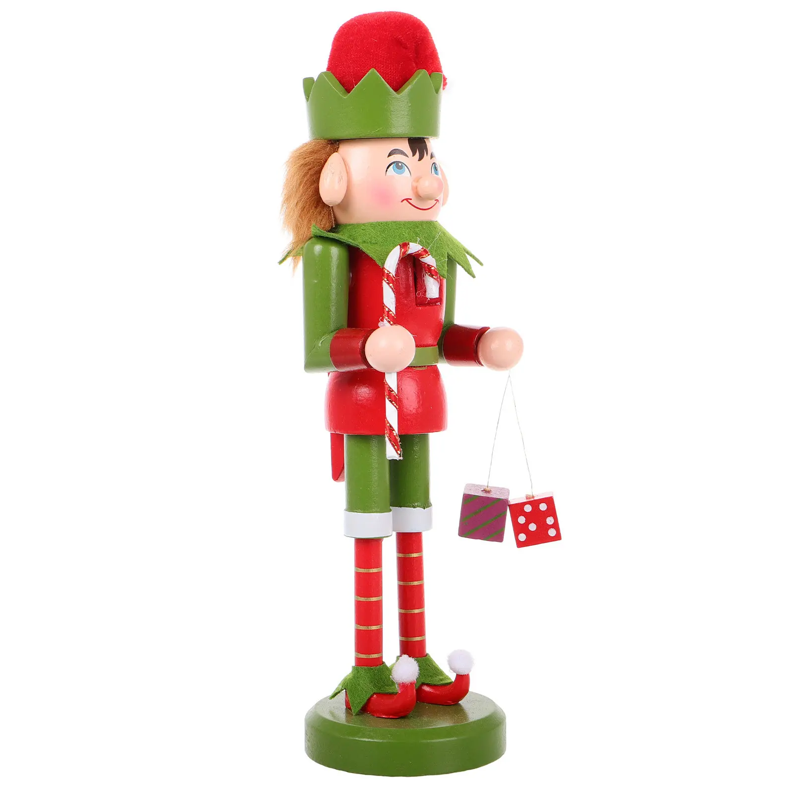 

Деревянный рождественский Щелкунчик: маленькая классическая праздничная декоративная фигурка, украшение для рождественского стола, настольный декор для Нового года