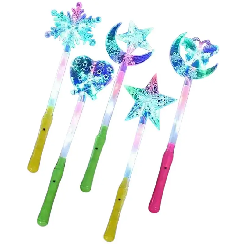 Glowing LED Magic Star Wand Gifts Luminous Party Decoration Light Stick Kid Boys Girls Happy Fluorescent Birthday Party Decors