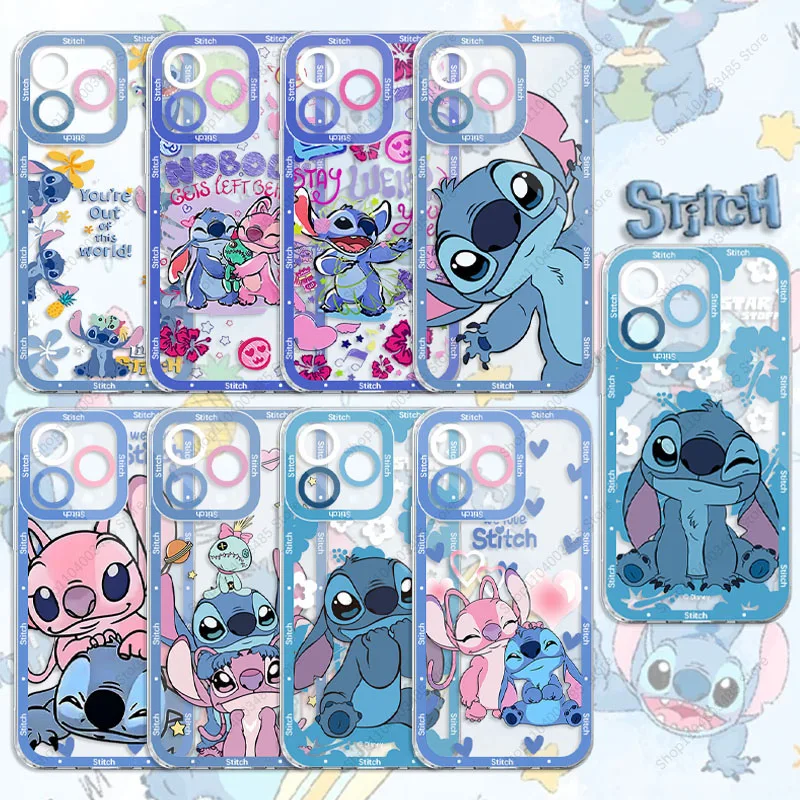 

Cute Cartoon Stitch Phone Case For Xiaomi Redmi Note 15C 14 13 12 12S 12C 11 10 10C 13C 10s A1 A2 A3 Pro Plus 4G 5G soft TPU