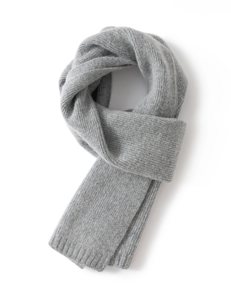 TLOML 新しい女性の 100% カシミヤスカーフベーシックシンプルなスタイルのスカーフ秋冬ソフト暖かいカシミヤニット快適なファッショントップス