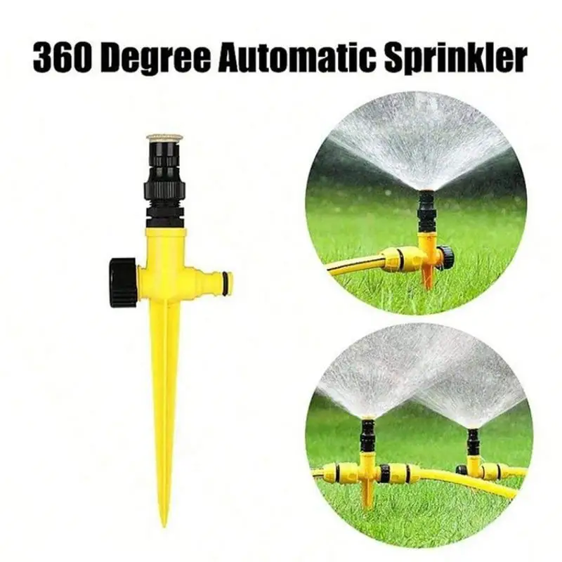 Adjustable Ground Insert Sprinkler Set Leak Proof Uniform Spray For Lawn Garden Plant Watering