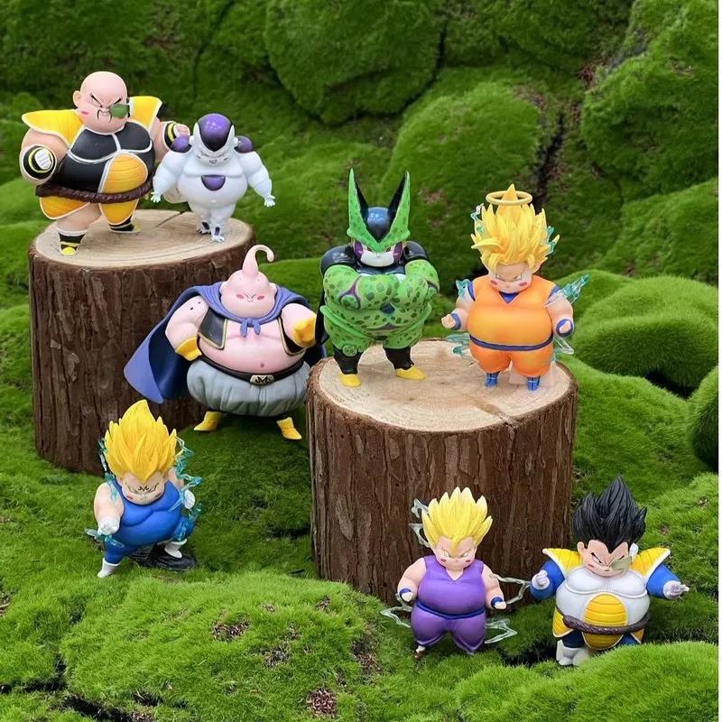 

In Stock Dragon Ball Series Q Edition Fat House Fat Pangzi Euprissa Wukong Sharu Ornament Children'S Toy Girlfriend Gift