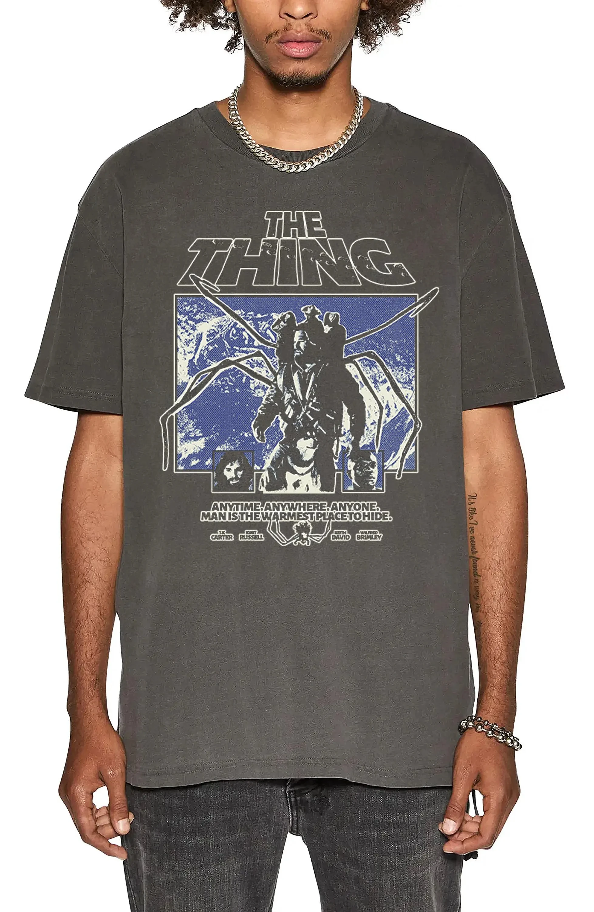 The Thing Vintage Horror Movie Graphic Tee Unisex Retro Shirt Casual Streetwear Horror Gift Comfort Colors