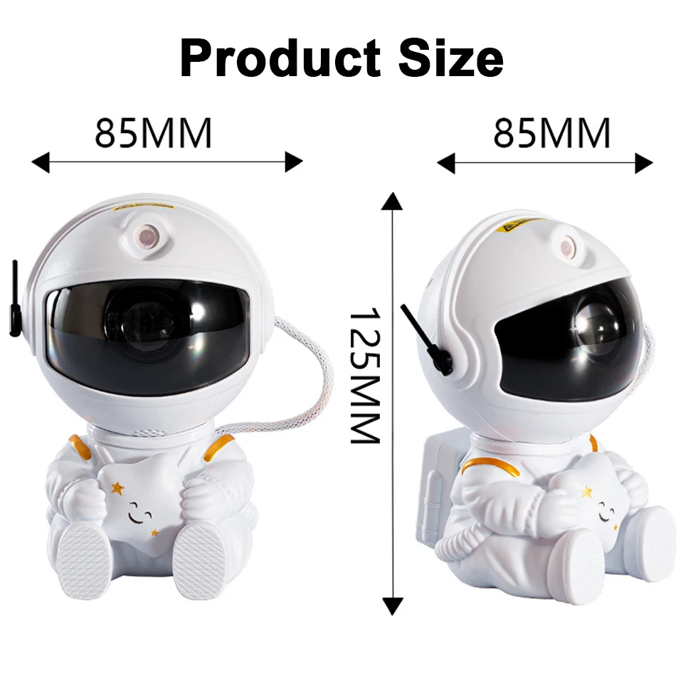 Child Birthday Gift Astronaut Galaxy Projector Night Light Starry Sky Star USB Led Bedroom Decoration Remote Control Night Lamp