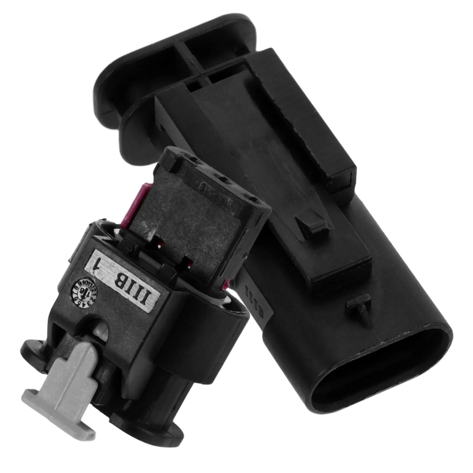 

2pcs Reversing Radar Plug Black Car Power Connector Electric Eye Harness Auto Cable Adapter Vehicle Bumper Sensor