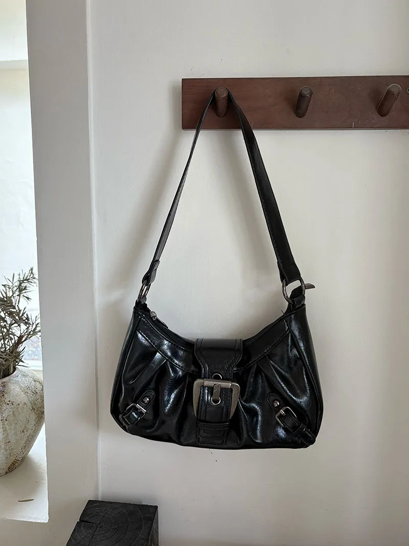 CGCBAG-Sac à Main Vintage en Cuir PU pour Femme, Fourre-Tout Esthétique, Simple, Solide, Y2K