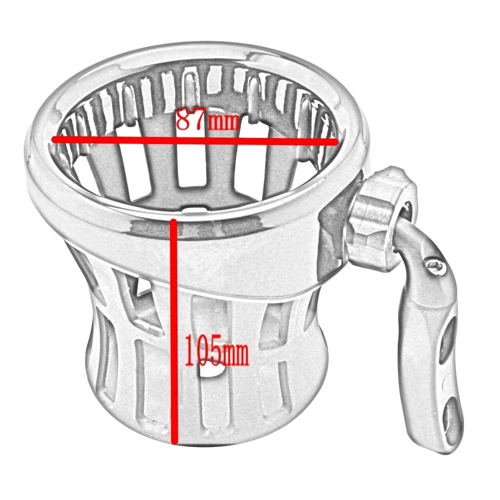 Motorcycle Drinking Holder Cup For Honda Goldwing GL1800-For Harley Sportster XL 883 1200 Touring ABS & Aluminum Accesorios Moto