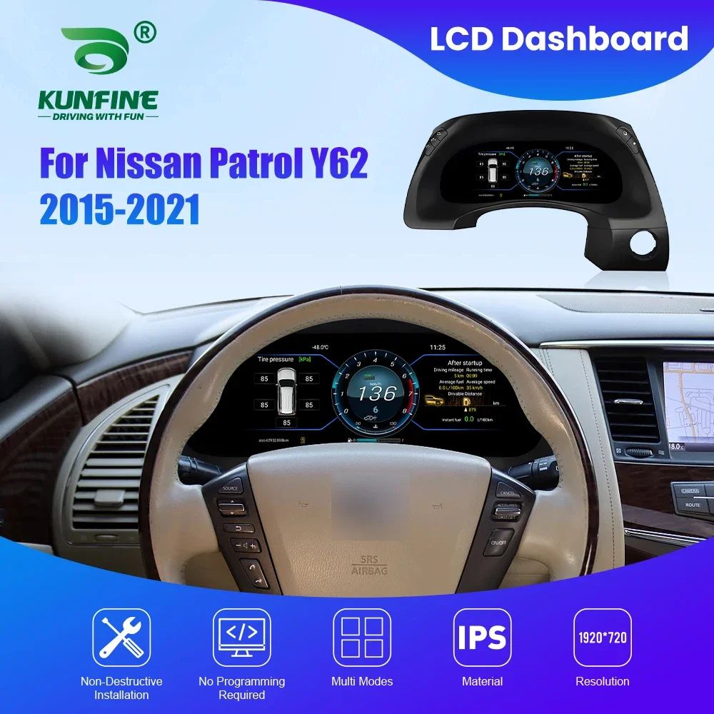 

Cluster Dashboard For Ford F150 2009-2014 Speedometer Digital LCD Instrument Panel 13.1 Inch Latest Tachometer