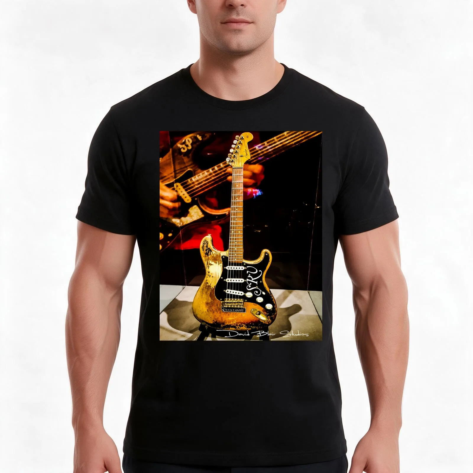 Stevie Ray Vaughan - Dedication T-Shirt, Summer Casual Cotton Tee, Oversized Streetwear Tops, Vintage Graphic Print, 100% Cotton