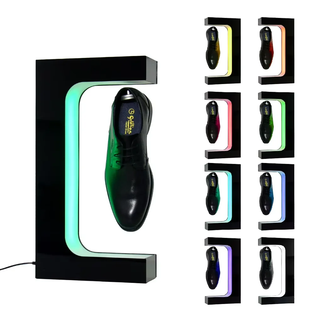 

Hot - Selling Magnetic Floating Shoes Display Equipped With LED Light Function