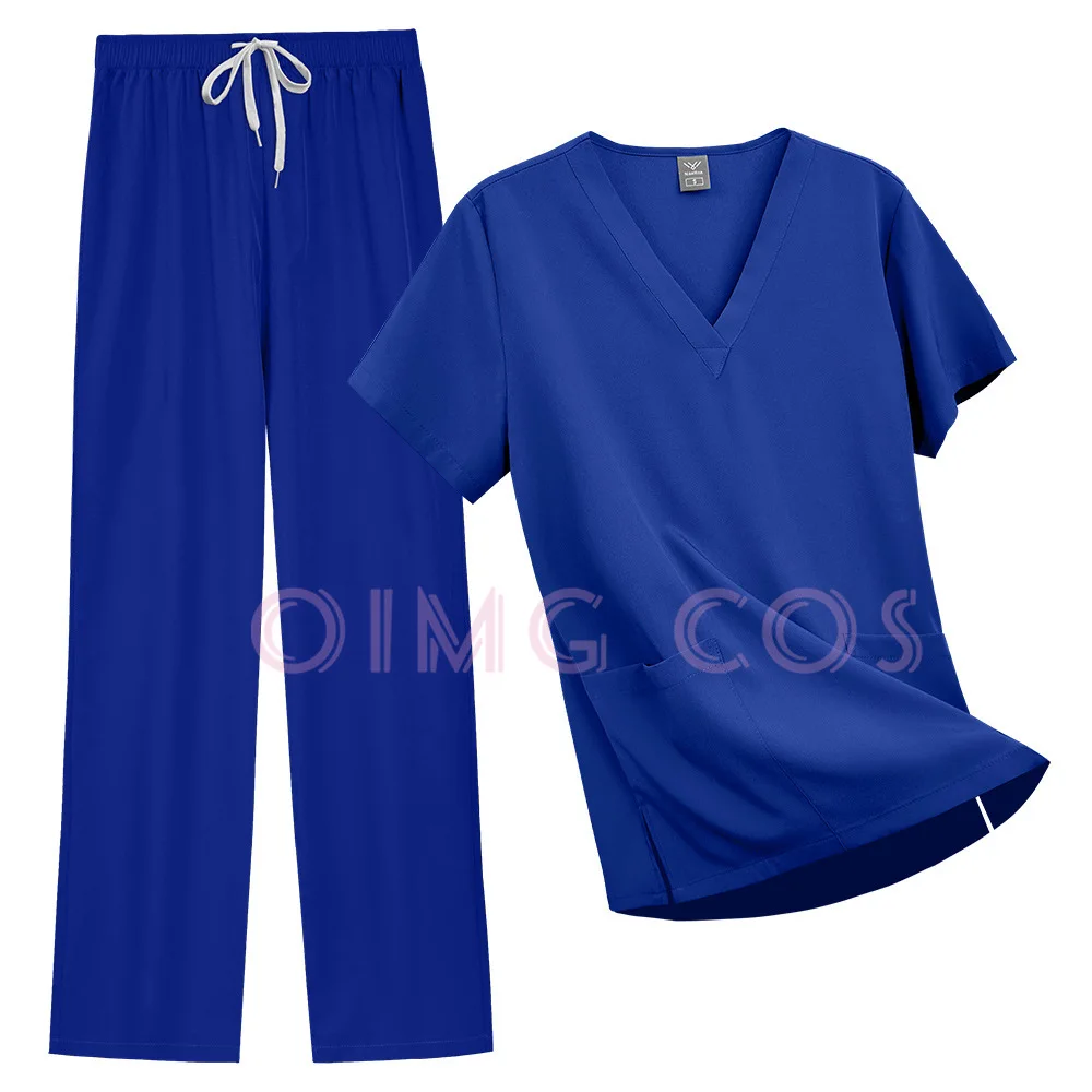 scrubs-women-uniforms-wholesale-medical-jogger-set-nurses-accessories-dental-clinic-pet-grooming-scrub-top-pants-scrubs