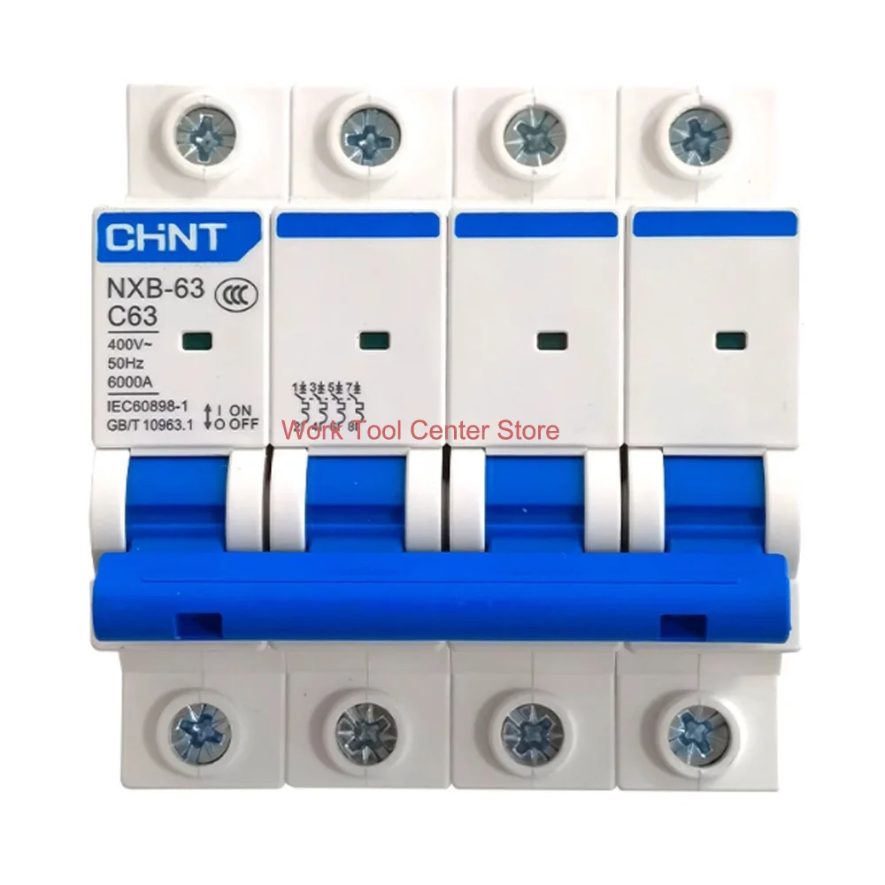 Original Chint Electric Circuit Breaker C1-125A NXB-63 NXB-125 Voltage Protector MCB 1P 2P 3P 4P Smart Home Assistant Cheap DZ47