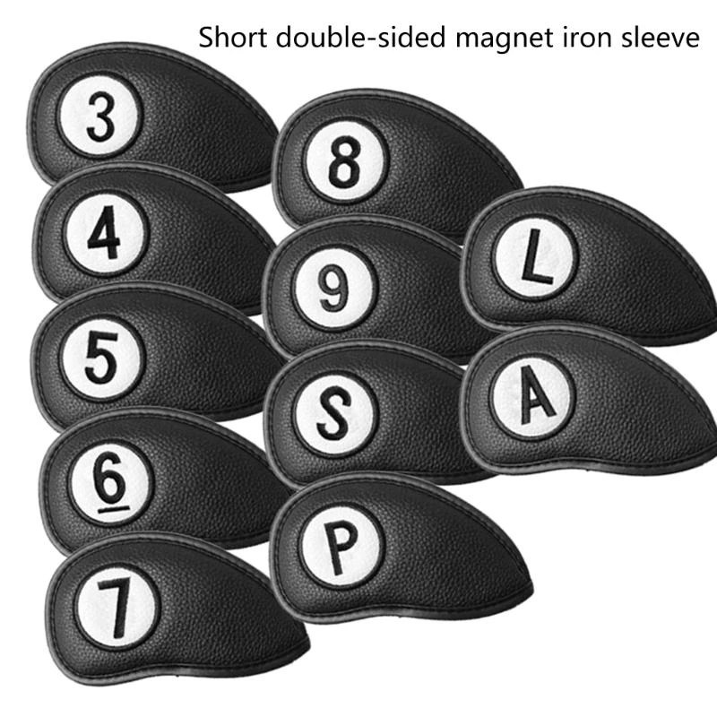 G6DE 11Pieces Golf Club Headcover Waterproof Golf Club Head Covers Fit Most Golf Iron
