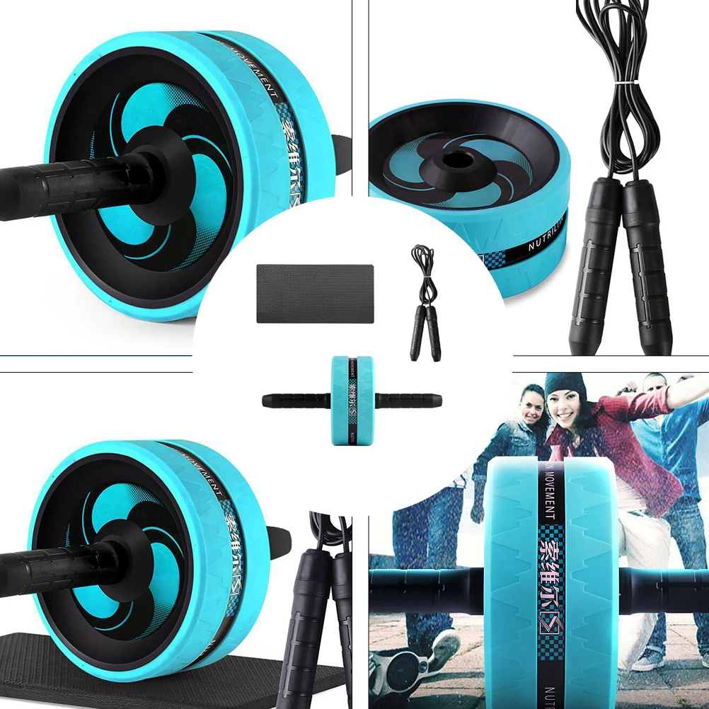 

Ab Wheel Fitness Equipment Exercise Accessories Household Roller Pp Stainless Steel for Home Abdominal