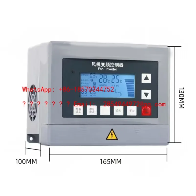 L  Motor Frequency Converter Three-Phase 380V Negative Pressure Fan Timing Environmental Protection Breeding Thermostat 1.5KW
