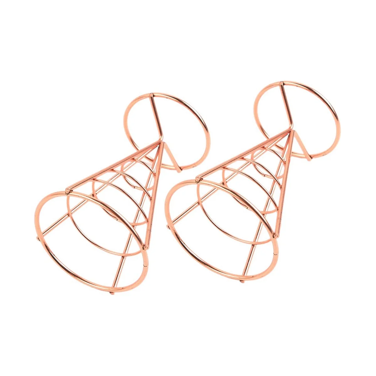 스탠드용 주방 파티 거치대 와이어, 치킨 디스플레이, 금속 콘, 프라이드 프라이 랙, 4 개