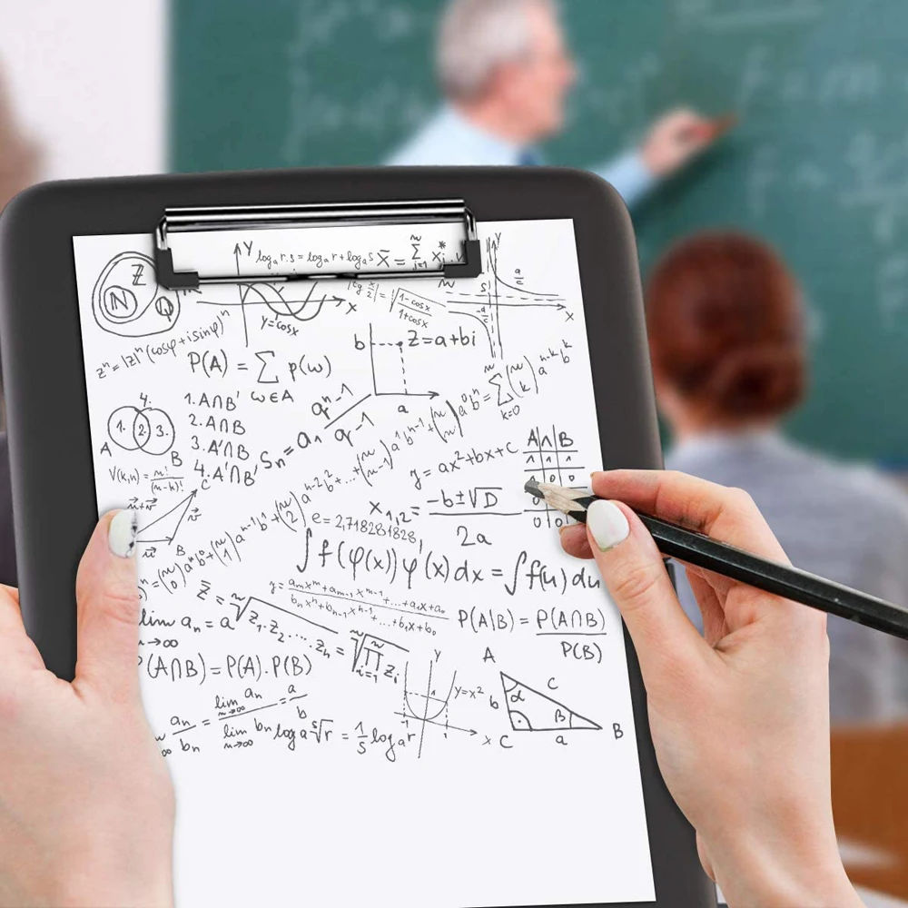 สำหรับโรงเรียน กล่องใส่เอกสารอเนกประสงค์ กันน้ำ ทนทาน น้ำหนักเบา สำหรับจัดเก็บเอกสาร แผ่นรองเขียน กล่องใส่เอกสาร A4 คลิปบอร์ด