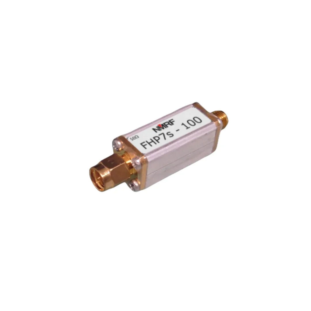 

100MHz 7th-order high-pass filter, discrete LC components, small volume, SMA interface