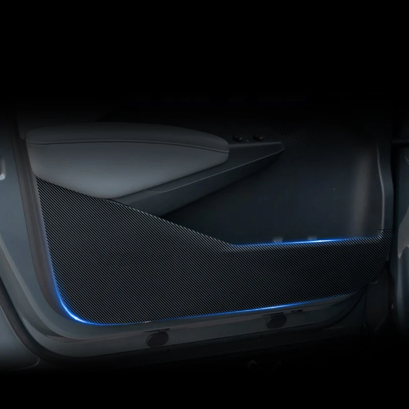 

For ZEEKR X 2023 2024 2025 PU Leather Car Door Anti Kick Pad Protection Stickers Cover Protector Trim Film Auto Accessories