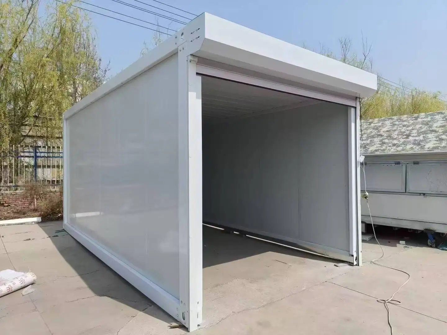 FL Container Garage Anti‑rust Prefab Container Garage For Sedan Parking Household Outdoor Storage House