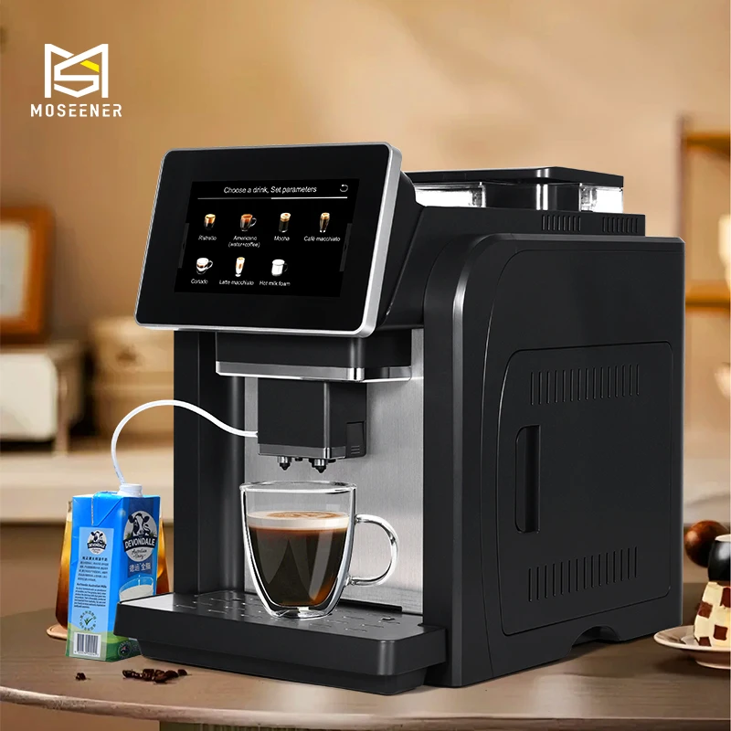 

MOSEENER Professional Coffee Machine Automatic Coffee Machine Easy to Operate Commercial Espresso Coffee Machine