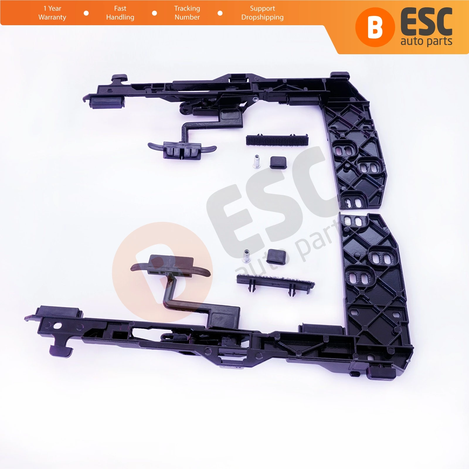 ESC Auto Parts ESR23 Sunroof Holder Lifting Angle Hatch Runners Repair Kit 1247820512 for Mercedes W124 S124 190 W201