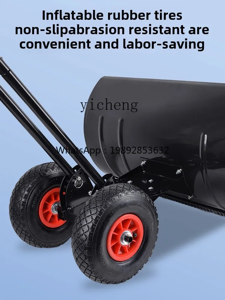 X3 snow cart large wheeled snow shovel wheeled snow shovel artifact trolley cart ice winter shovel tool