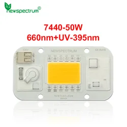 DOB LED Plant Growth Lamp 660nm UV Input AC 110V 220V 50w for Indoor Greenhouse Plant Lighting COB Chip