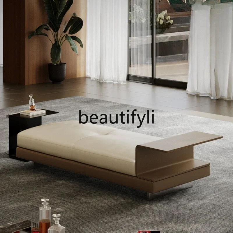 

xz1Foot Italian home living room light luxury high-end leather bed bedroom bedside stool