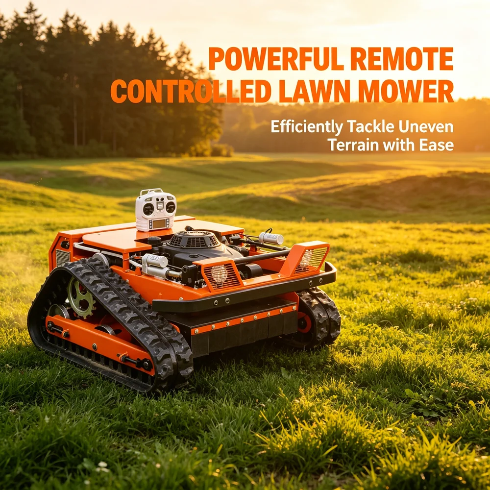 

Stable Precision Remote Control Lawn Mower Customizable Product for Hillside Rough Terrain Durable Tool for Farm Use