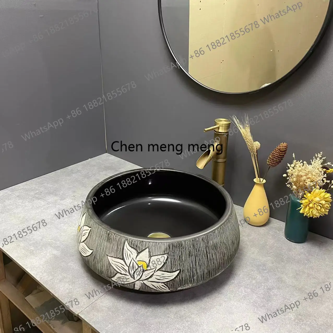 

On-stage basin, cornucopia series, bathroom wash basin, bathroom wash basin